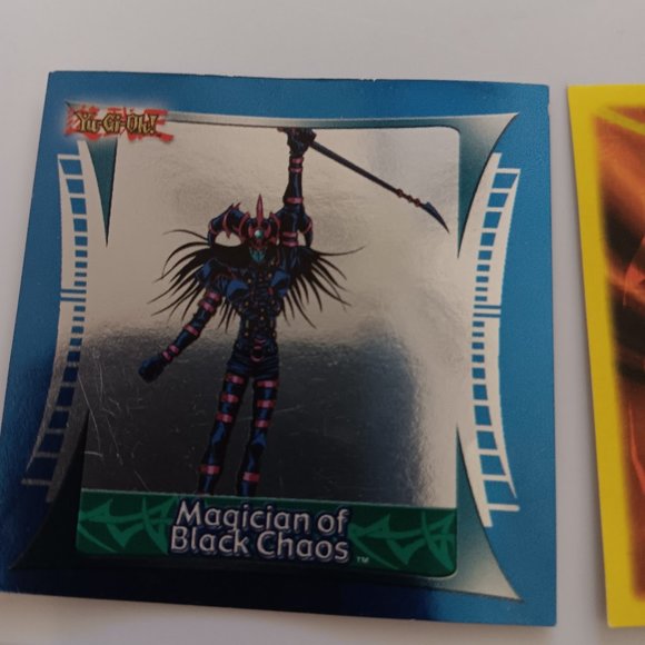 Vintage Topps 1996 Yu-Gi-Oh Sticker Collection Gold Silver Foil vending prize - Picture 2 of 5